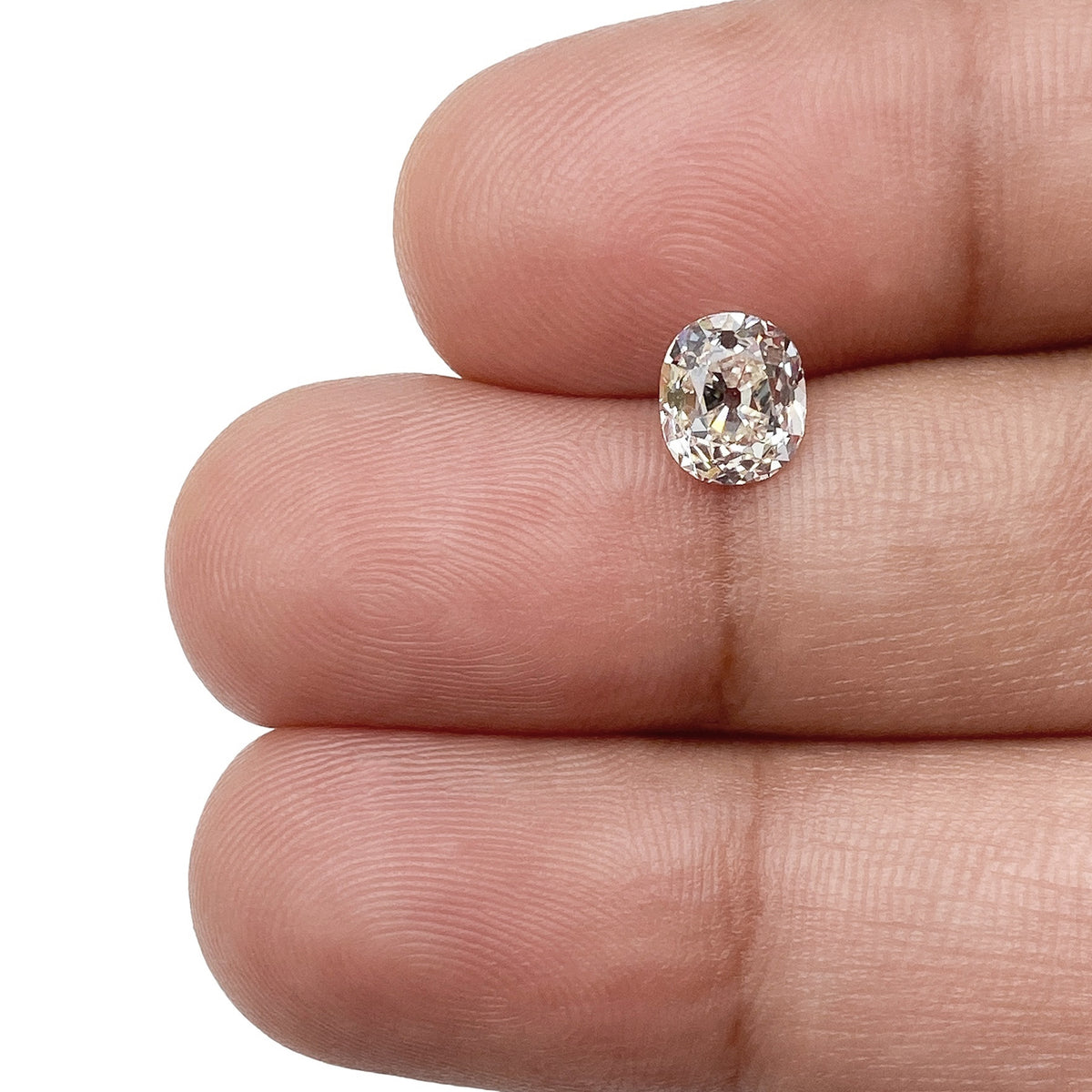 1.03ct | H/VS1 Oval Shape Old Mine Cut Diamond (GIA) - Modern Rustic Diamond