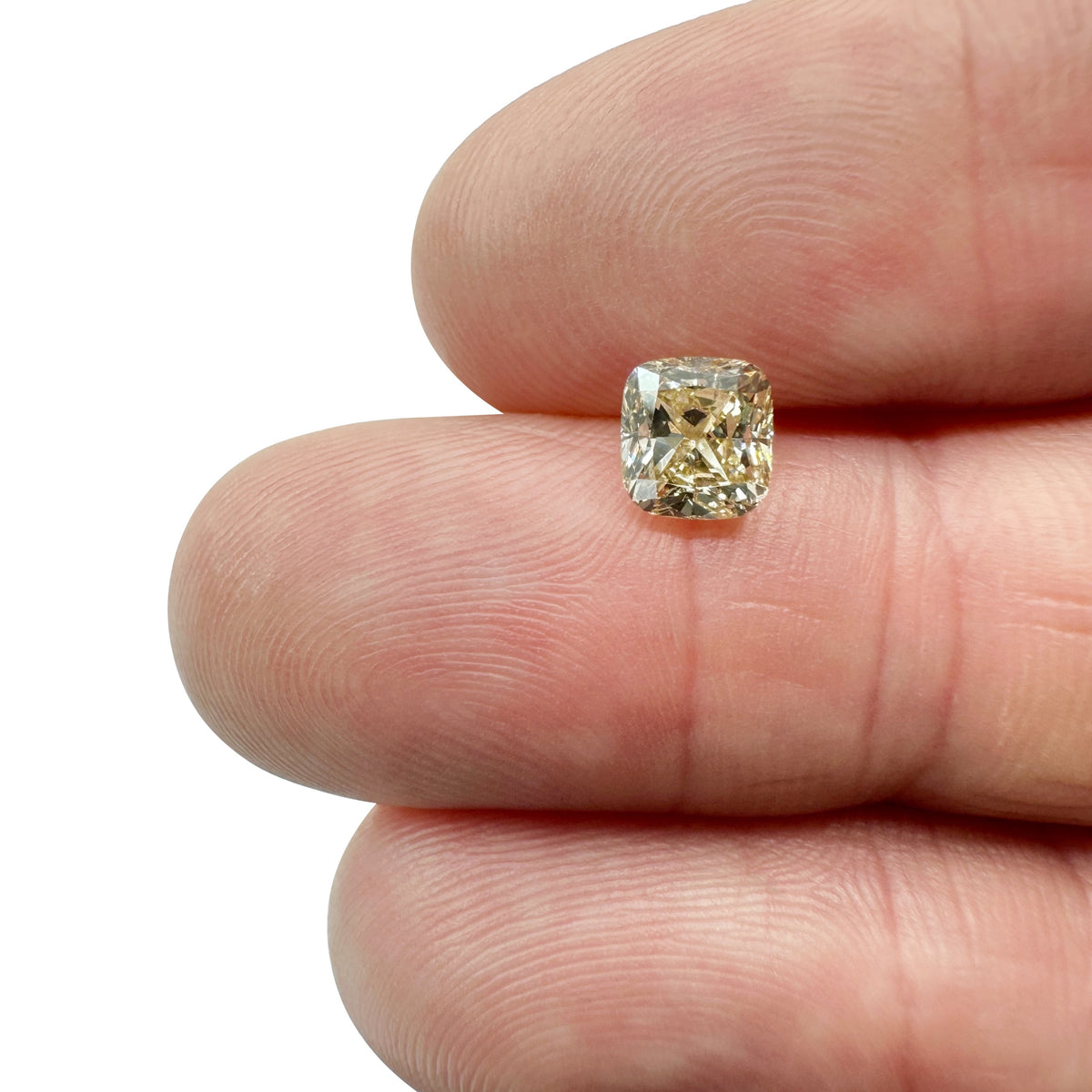 1.28ct | Champagne VS Cushion Shape Brilliant Cut Diamond - Modern Rustic Diamond
