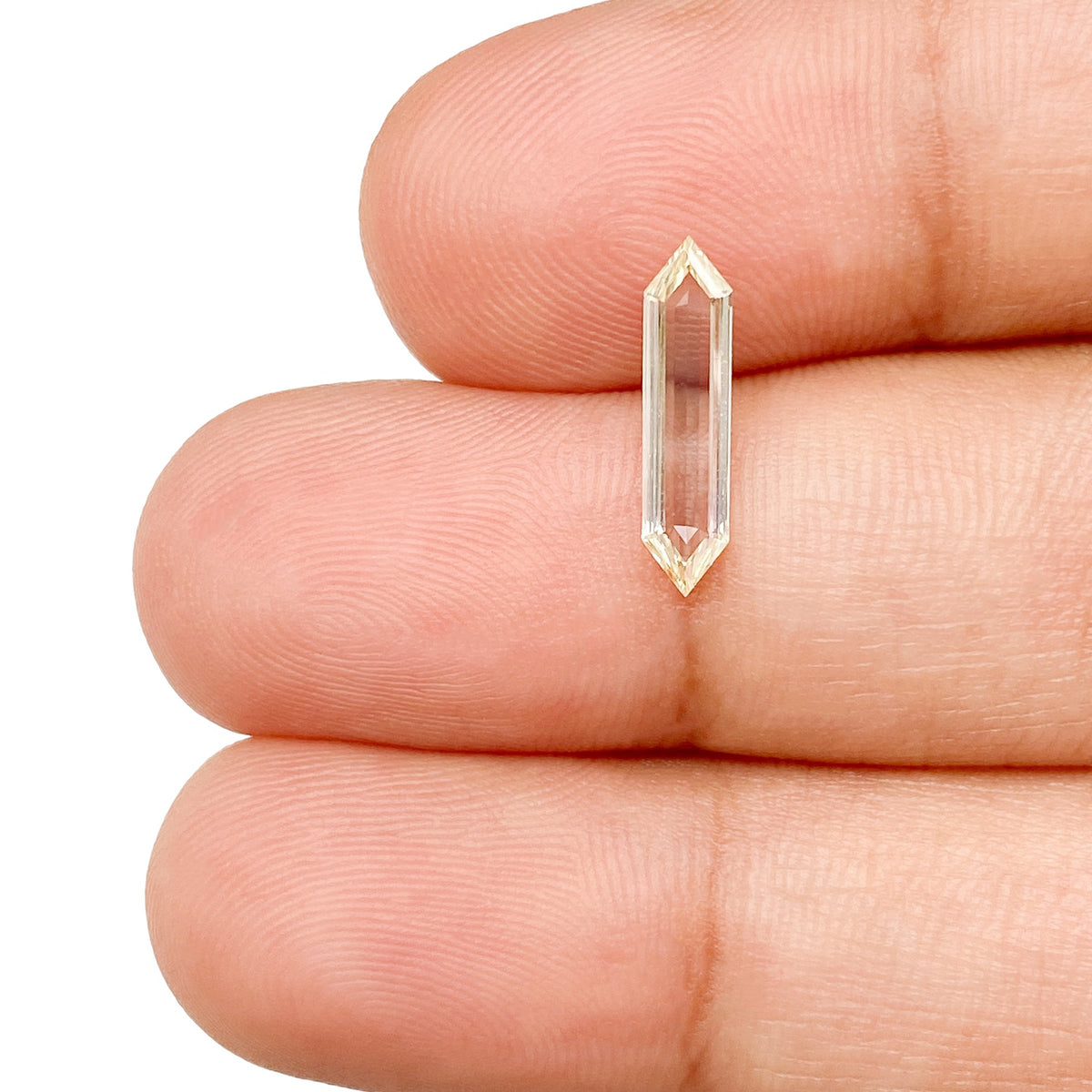 0.67ct | Yellow VVS Bullet Shape Step Cut Diamond - Modern Rustic Diamond