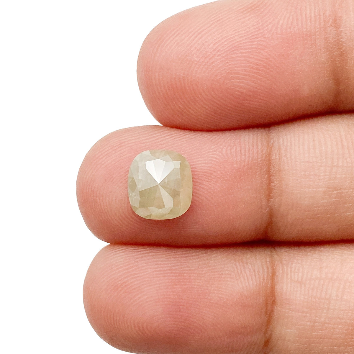 1.45ct | Rustic  Cushion Shape Rose Cut Diamond - Modern Rustic Diamond