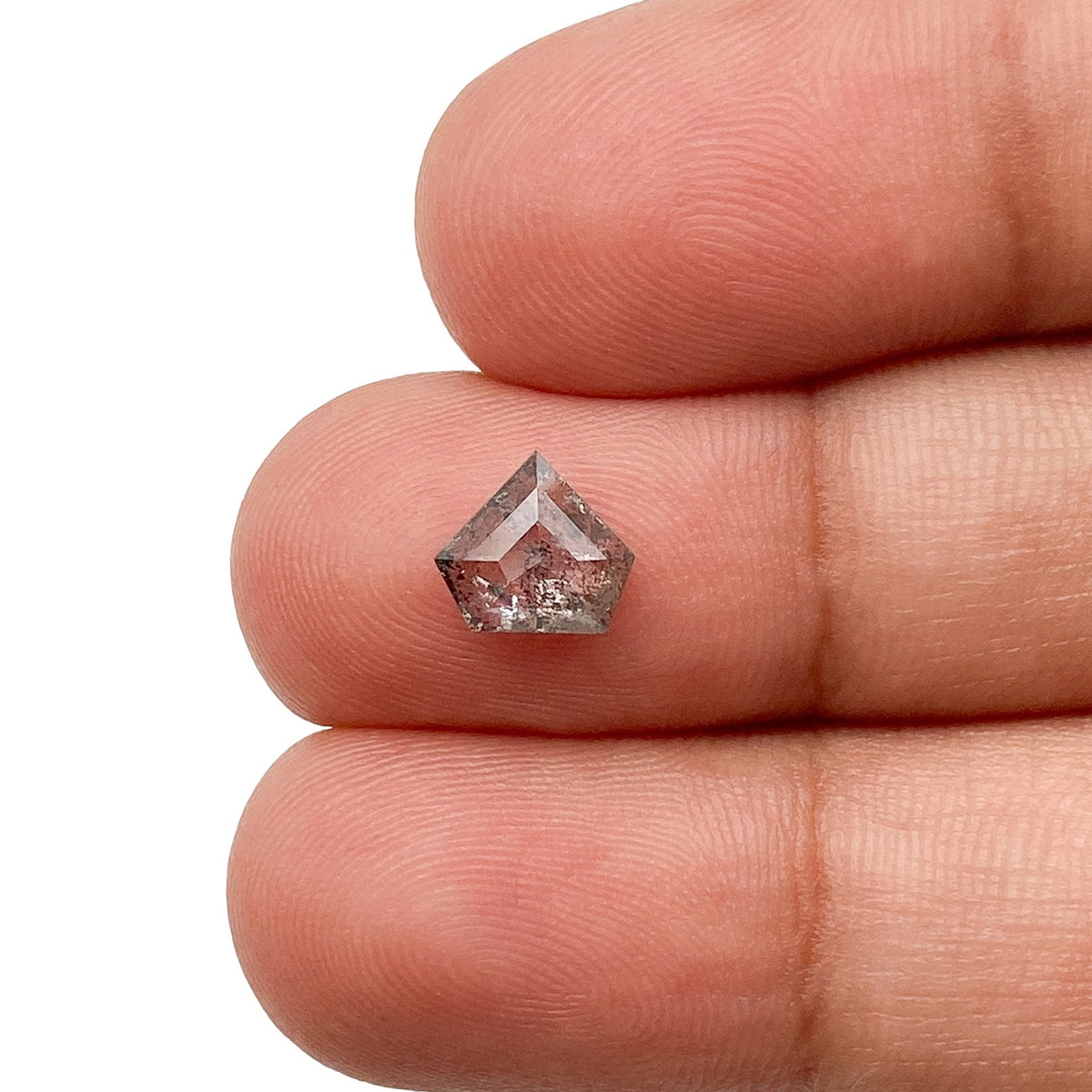 0.86ct | Rustic  Shield Shape Step Cut Diamond - Modern Rustic Diamond