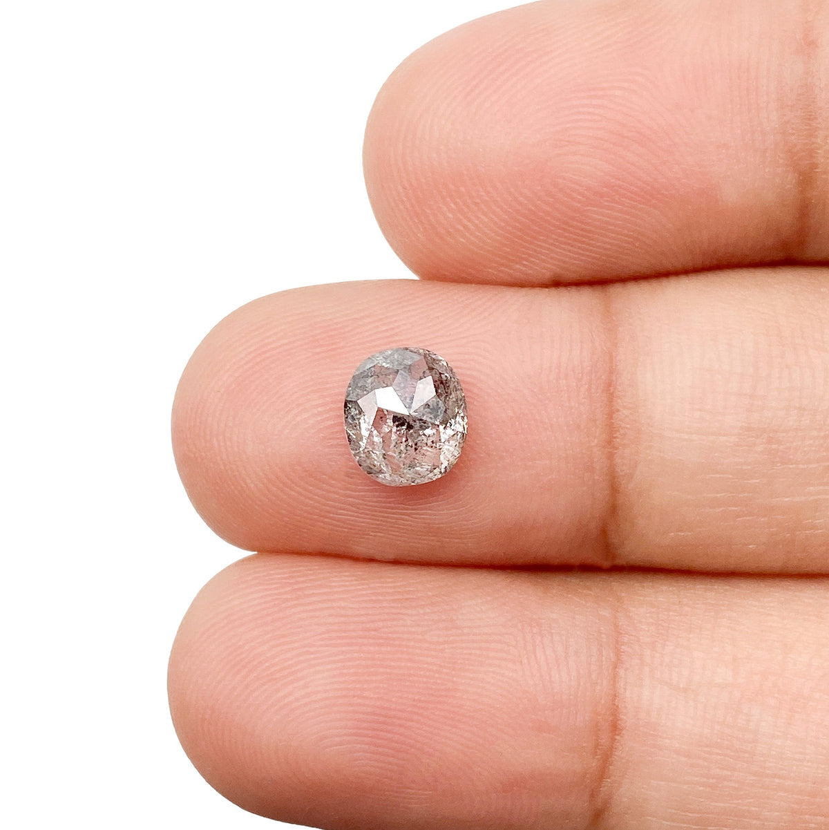 1.21ct | Rustic Oval Shape Rose Cut Diamond - Modern Rustic Diamond
