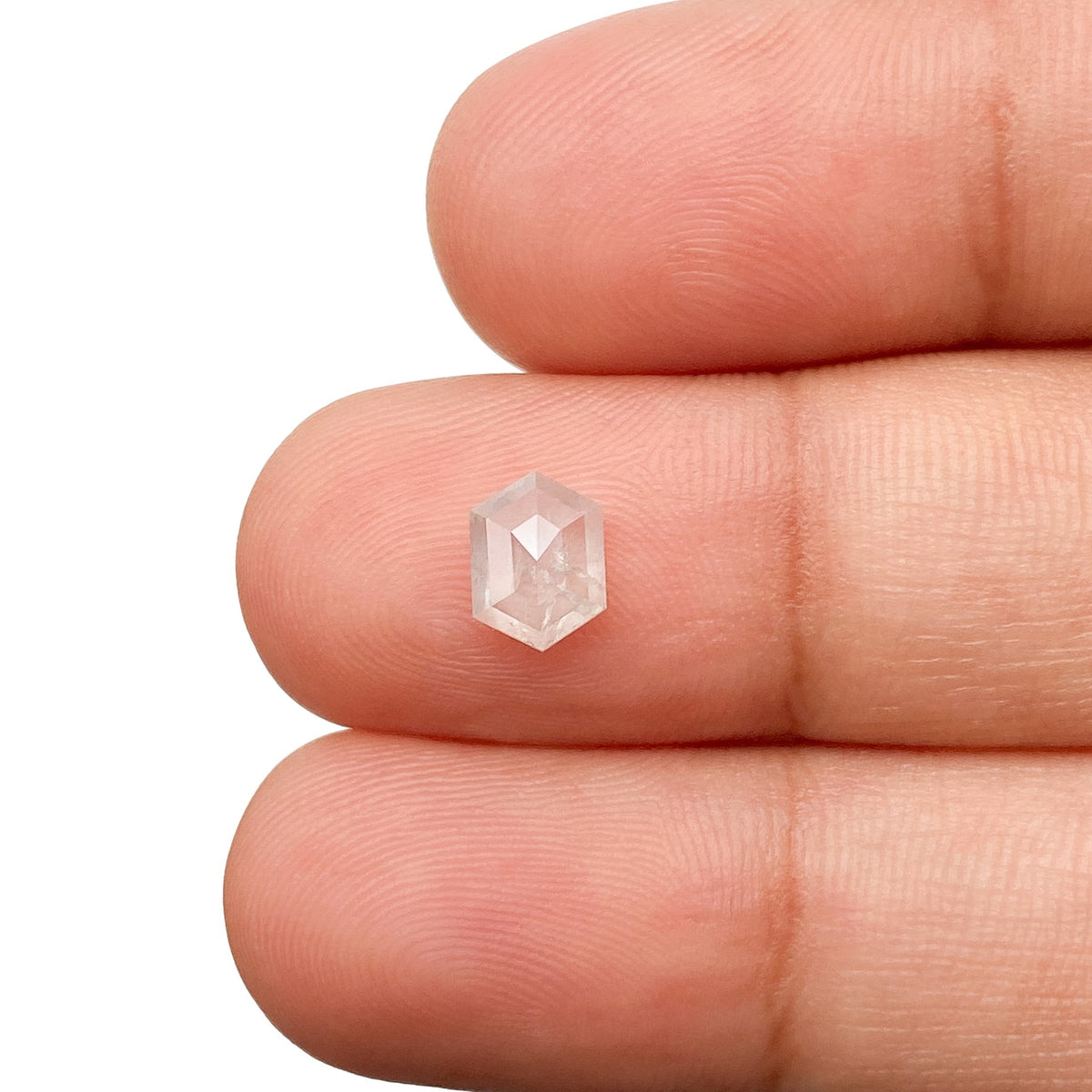 0.90ct | Rustic  Hexagon Shape Step Cut Diamond - Modern Rustic Diamond