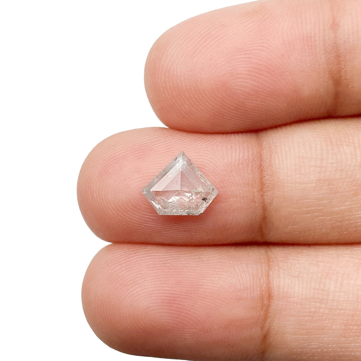 1.15ct | Rustic Shield Shape Step Cut Diamond - Modern Rustic Diamond