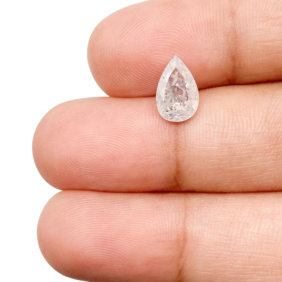 1.51ct | Rustic Pear Shape Brilliant Cut Diamond - Modern Rustic Diamond