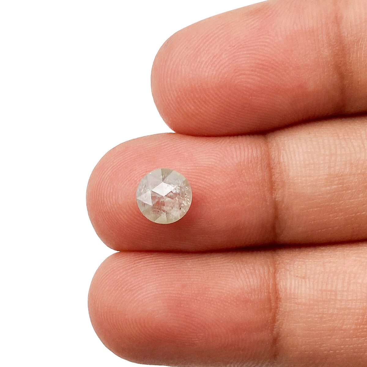 1.10ct | Salt & Pepper Round Shape Brilliant Cut Diamond - Modern Rustic Diamond