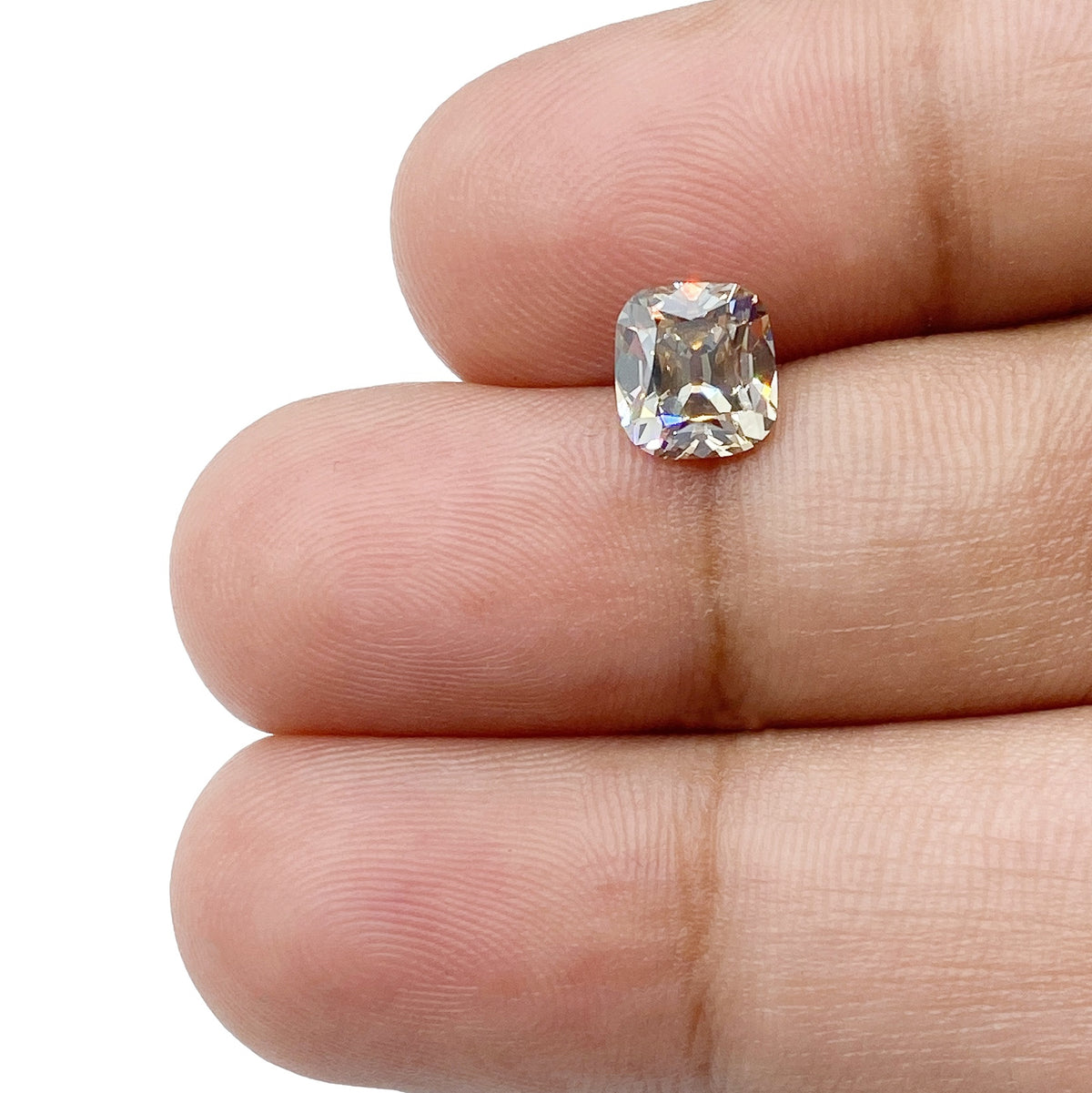 1.22ct | Champagne VS Cushion Shape Old Mine Cut Diamond - Modern Rustic Diamond
