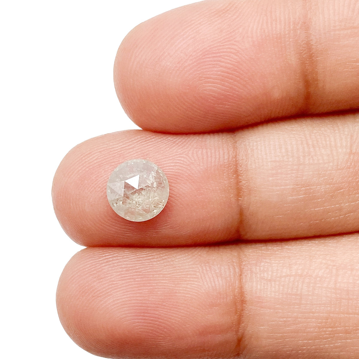 1.28ct | Rustic  Round Shape Rose Cut Diamond - Modern Rustic Diamond