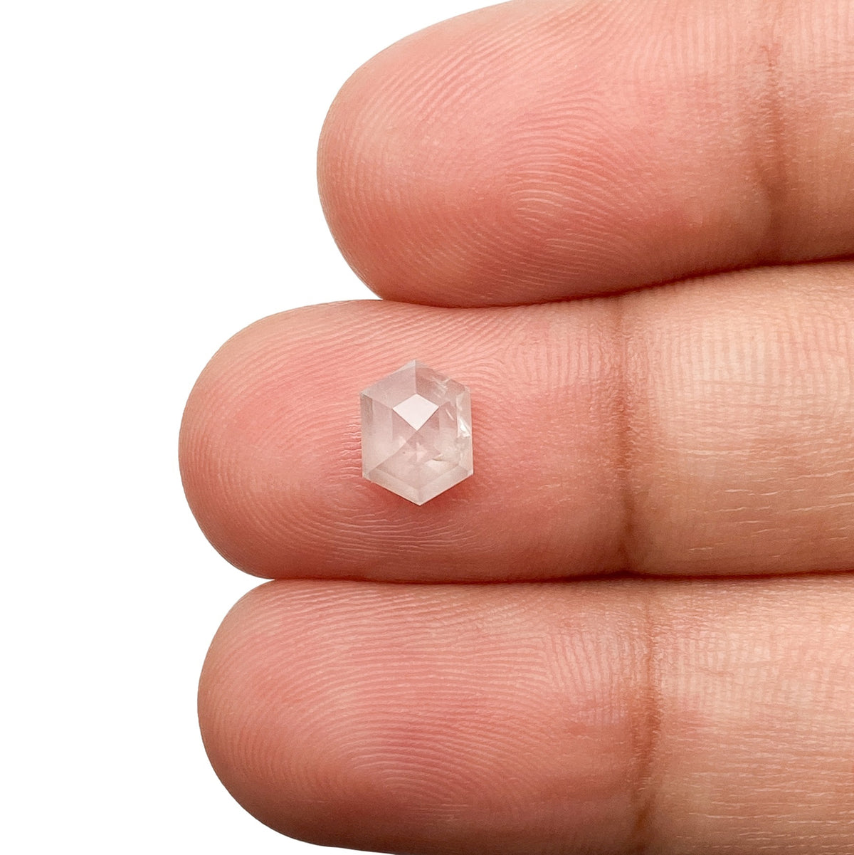 0.87ct | Rustic  Hexagon Shape Step Cut Diamond - Modern Rustic Diamond