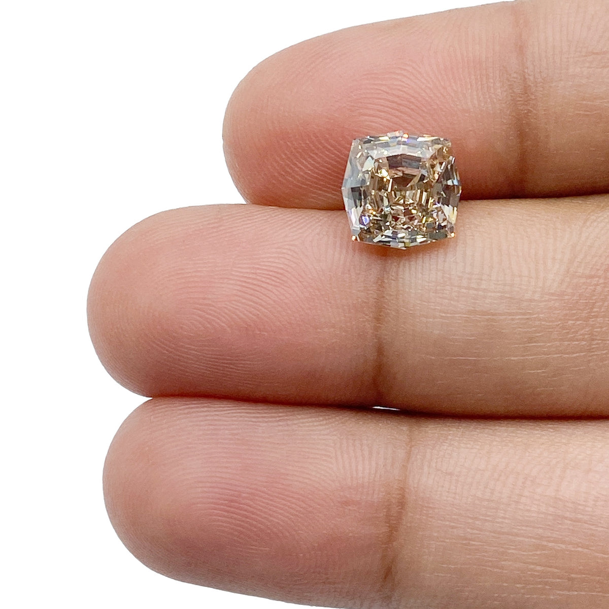 3.01ct | Y-Z/SI1 Octagonal Shape Step Cut Diamond (GIA) - Modern Rustic Diamond