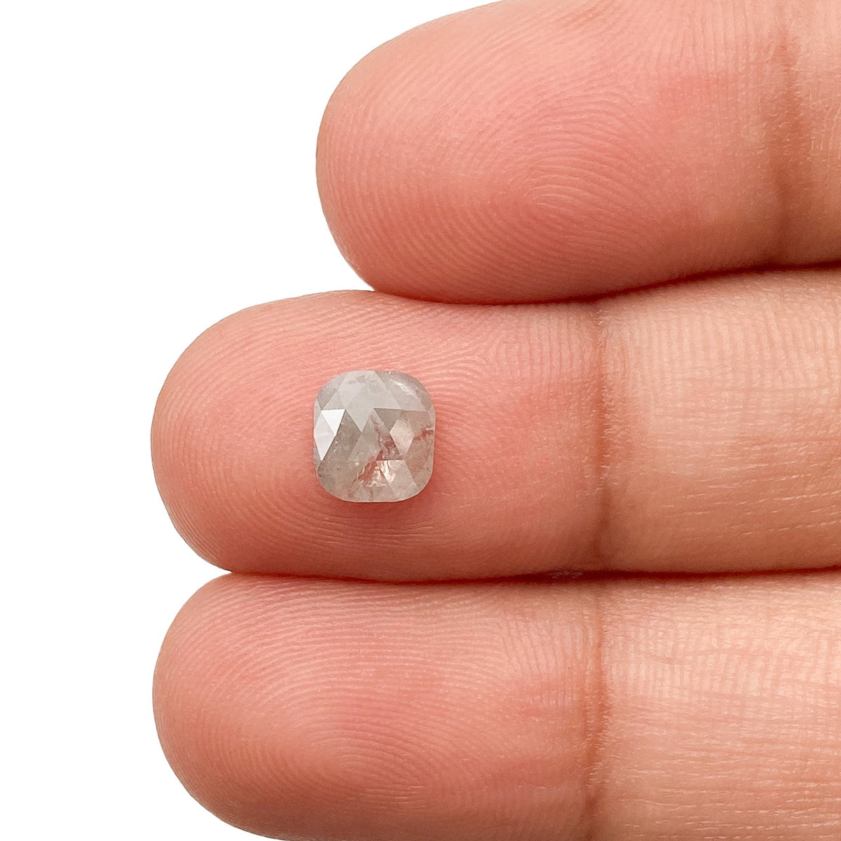 0.75ct | Rustic  Cushion Shape Rose Cut Diamond - Modern Rustic Diamond