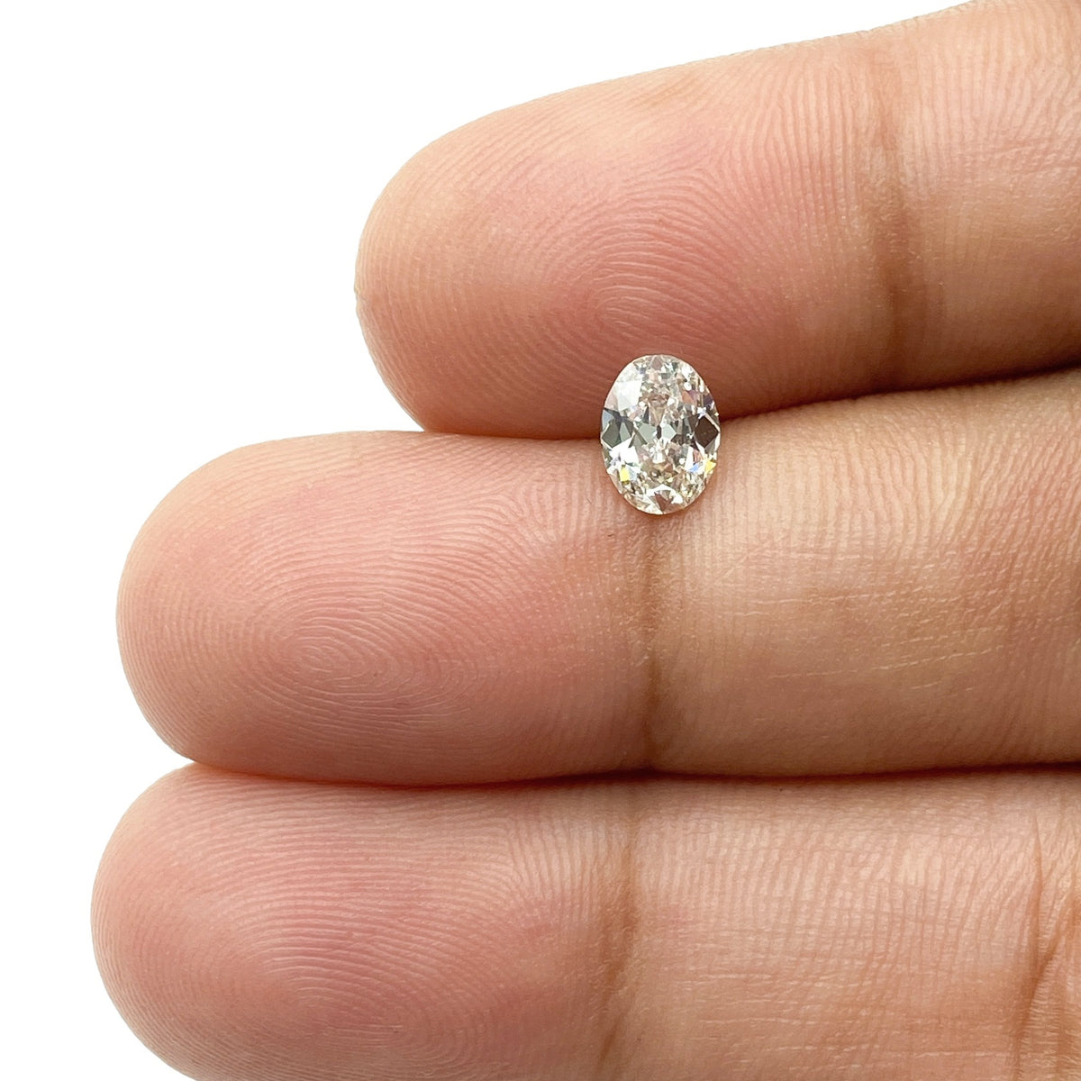 0.55ct | H/VVS1 Oval Shape Old Mine Cut Diamond (GIA) - Modern Rustic Diamond