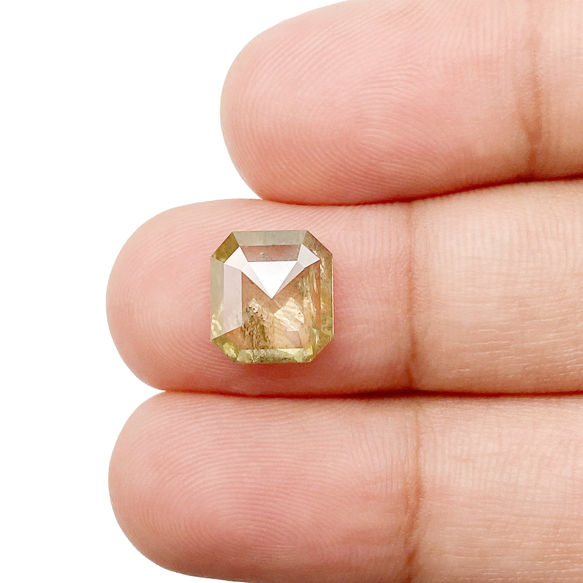 2.62ct | Rustic  Asscher Shape Step Cut Diamond - Modern Rustic Diamond