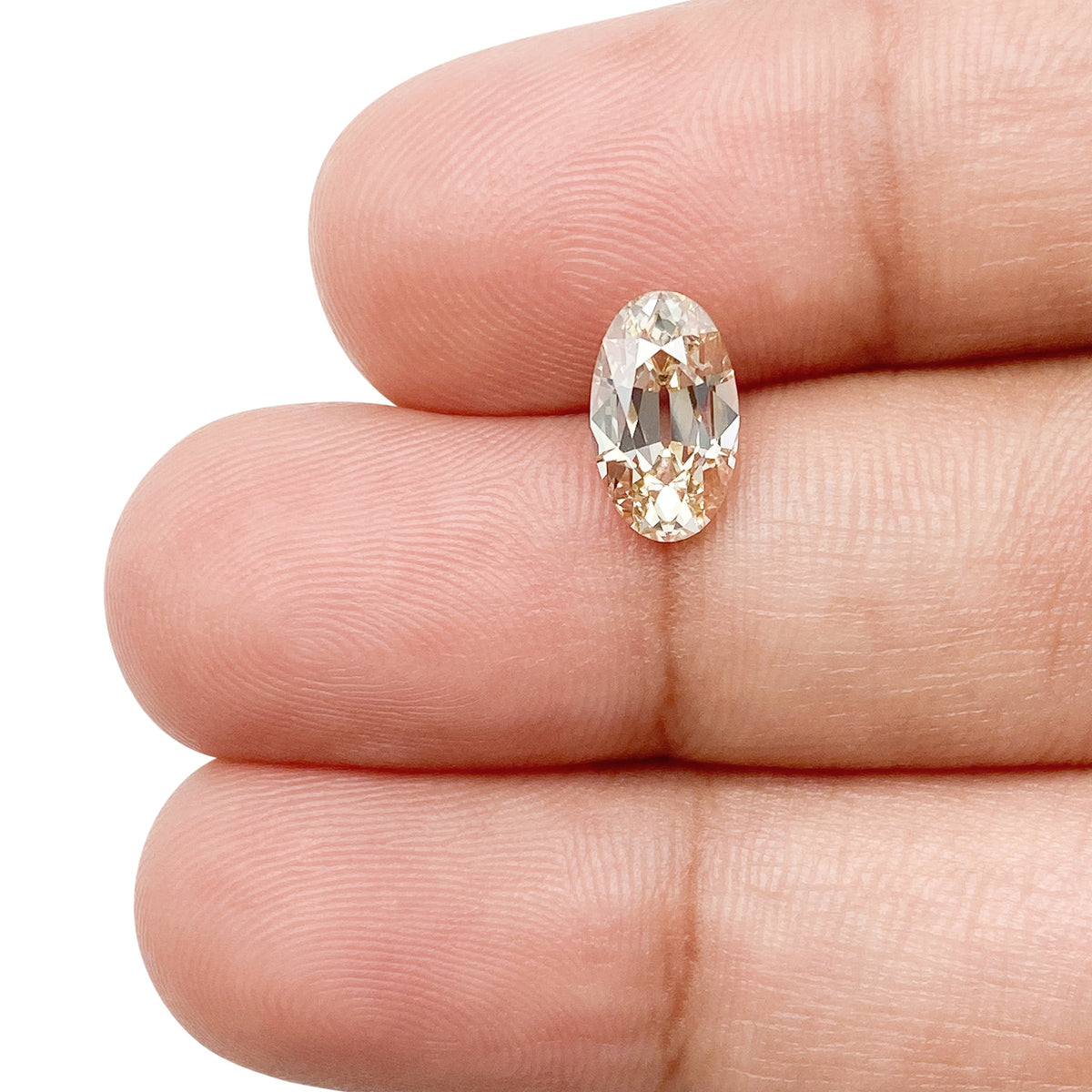 1.15ct | S-T/VS2 Oval Shape Old Mine Cut Diamond (GIA) - Modern Rustic Diamond