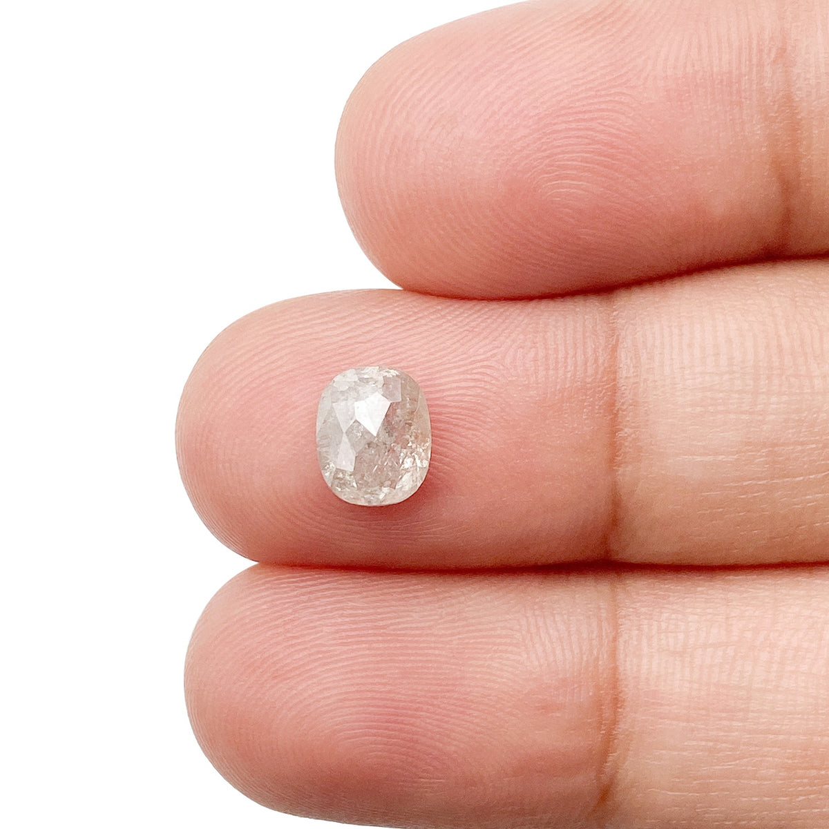 1.15ct | Rustic  Oval Shape Rose Cut Diamond - Modern Rustic Diamond