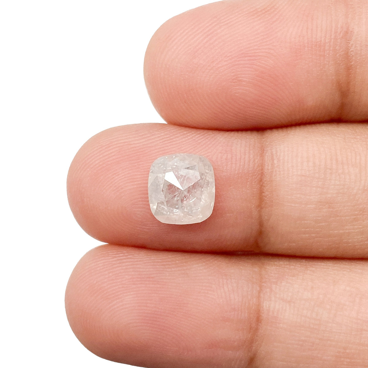 2.04ct | Rustic Cushion Shape Rose Cut Diamond - Modern Rustic Diamond
