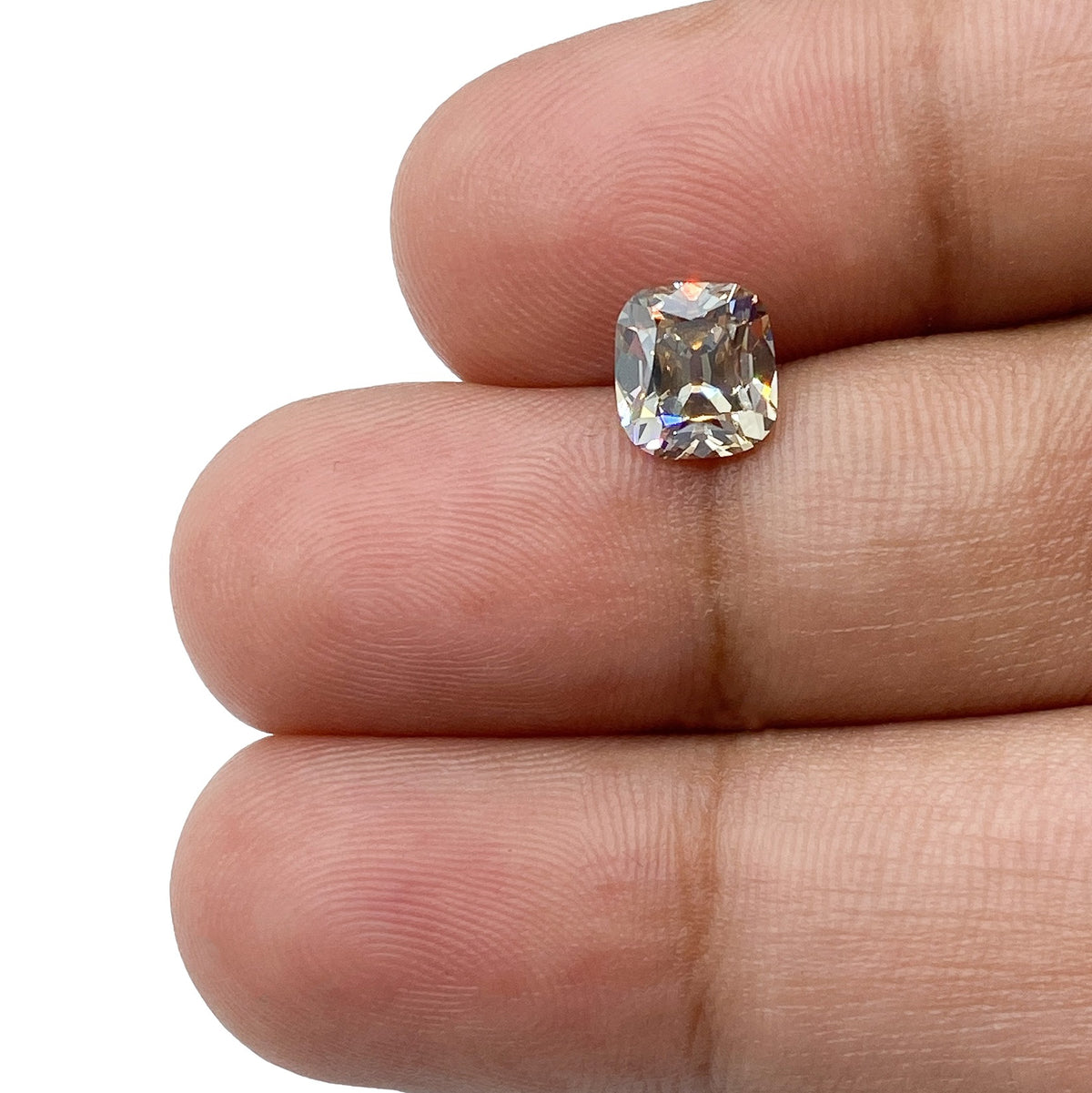 1.22ct | Champagne VS Cushion Shape Old Mine Cut Diamond - Modern Rustic Diamond