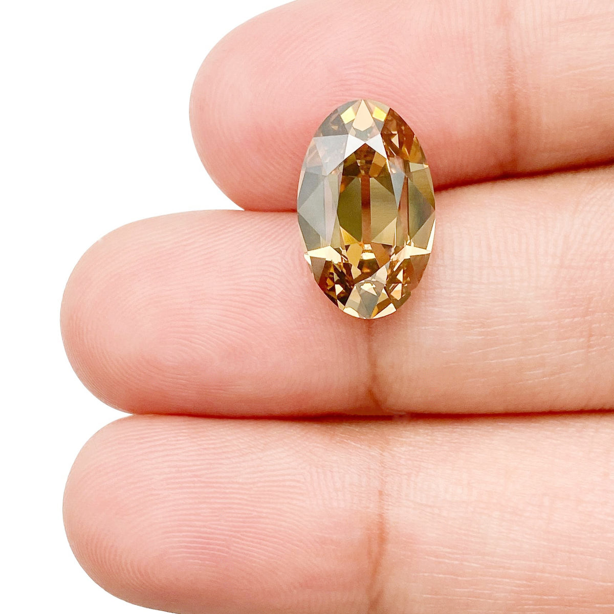 5.03ct | Fancy Dark Orangy Brown VS2 Oval Shape Old Mine Cut Diamond (GIA) - Modern Rustic Diamond