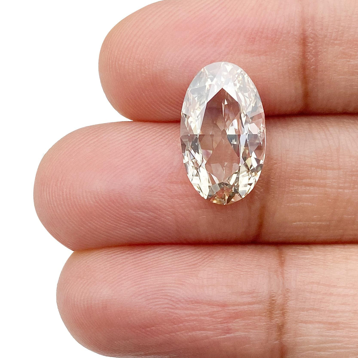 3.02ct | W-X/VS1 Oval Shape Old Mine Cut Diamond (GIA) - Modern Rustic Diamond