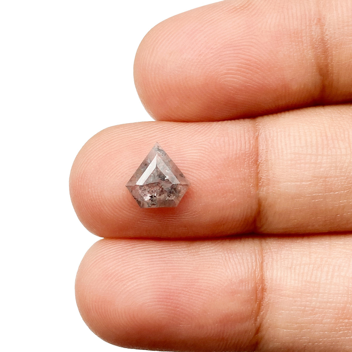 0.66ct | Rustic  Shield Shape Rose Cut Diamond - Modern Rustic Diamond