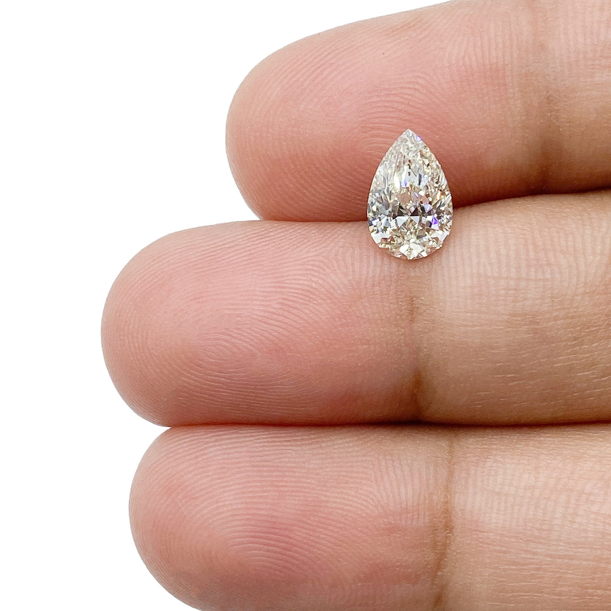 1.00ct | J-K/VVS Pear Shape Brilliant Cut Diamond - Modern Rustic Diamond