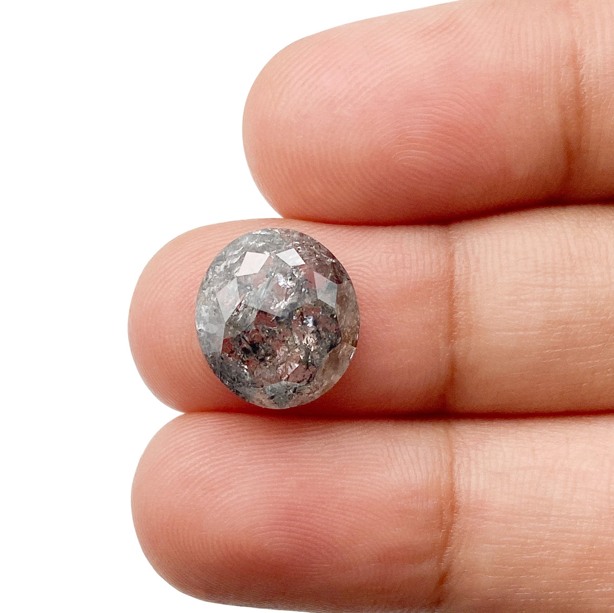 4.91ct | Rustic Oval Shape Rose Cut Diamond - Modern Rustic Diamond