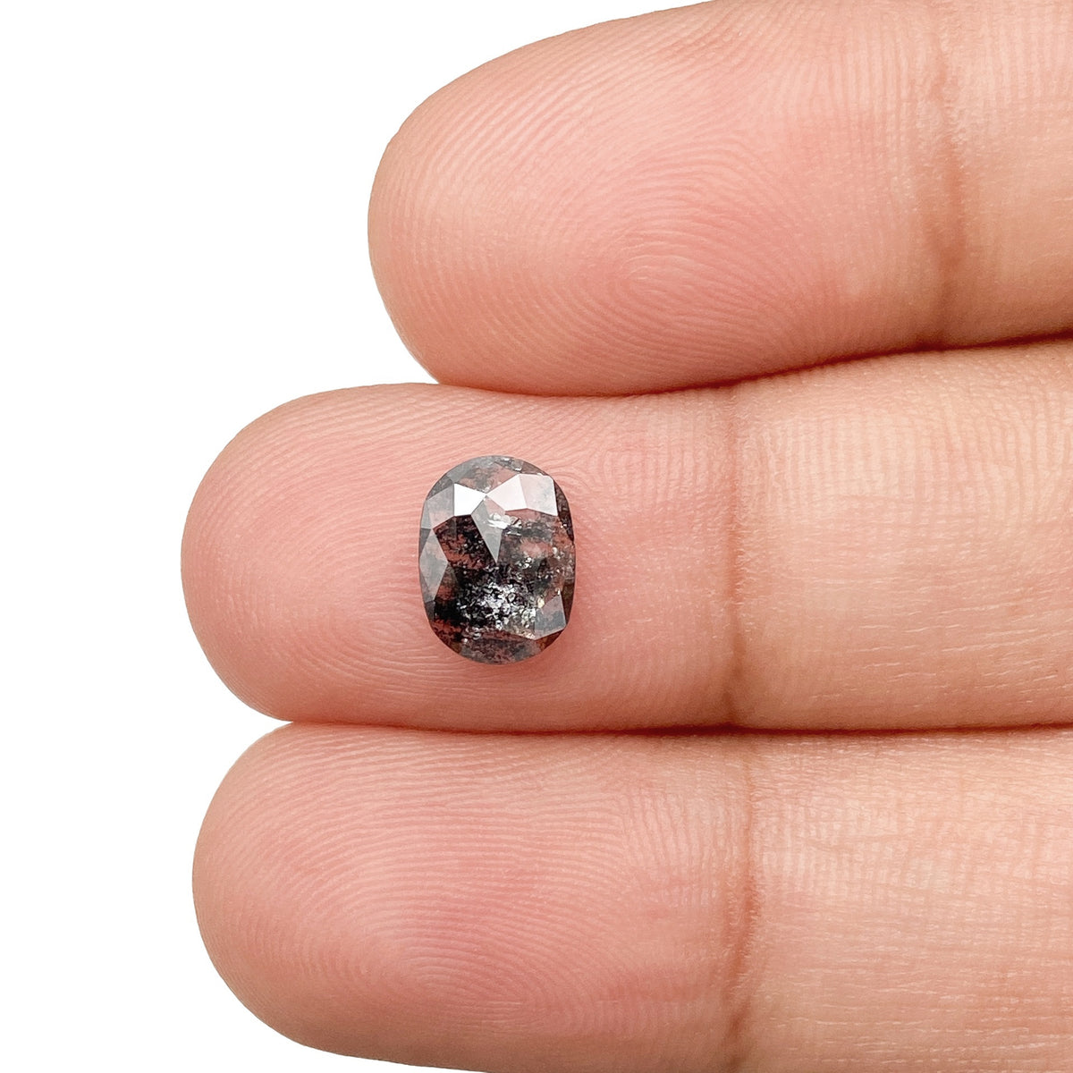 0.85ct | Rustic Oval Shape Rose Cut Diamond - Modern Rustic Diamond