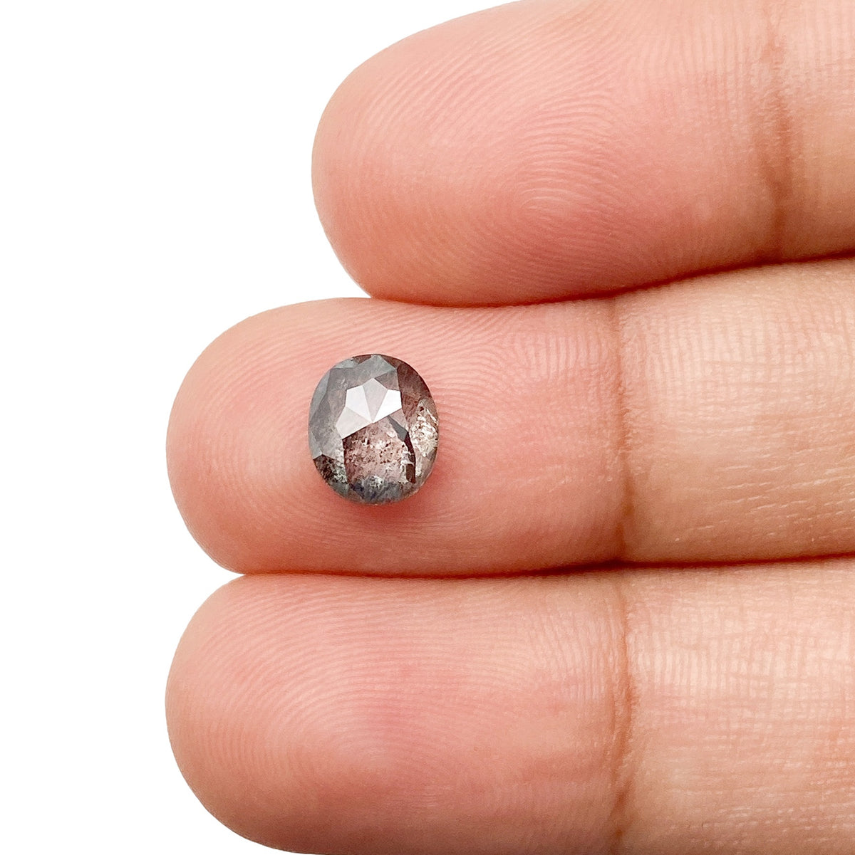 1.29ct | Rustic Oval Shape Rose Cut Diamond - Modern Rustic Diamond