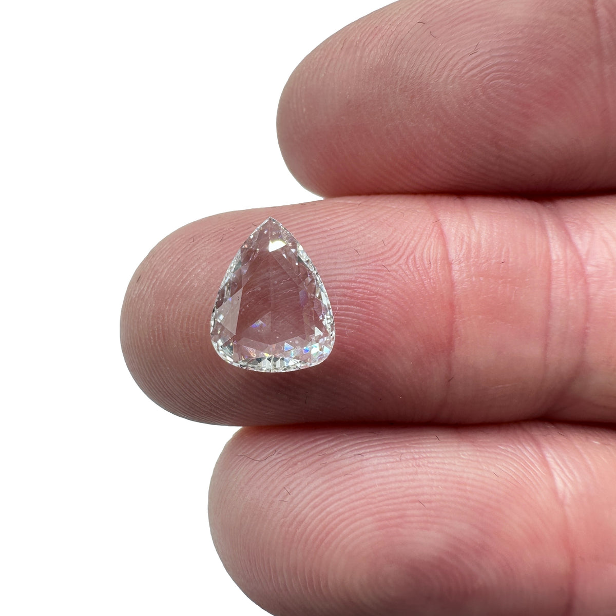 1.31ct | D/VS2 Pear Shape Rose Cut Diamond (GIA) - Modern Rustic Diamond