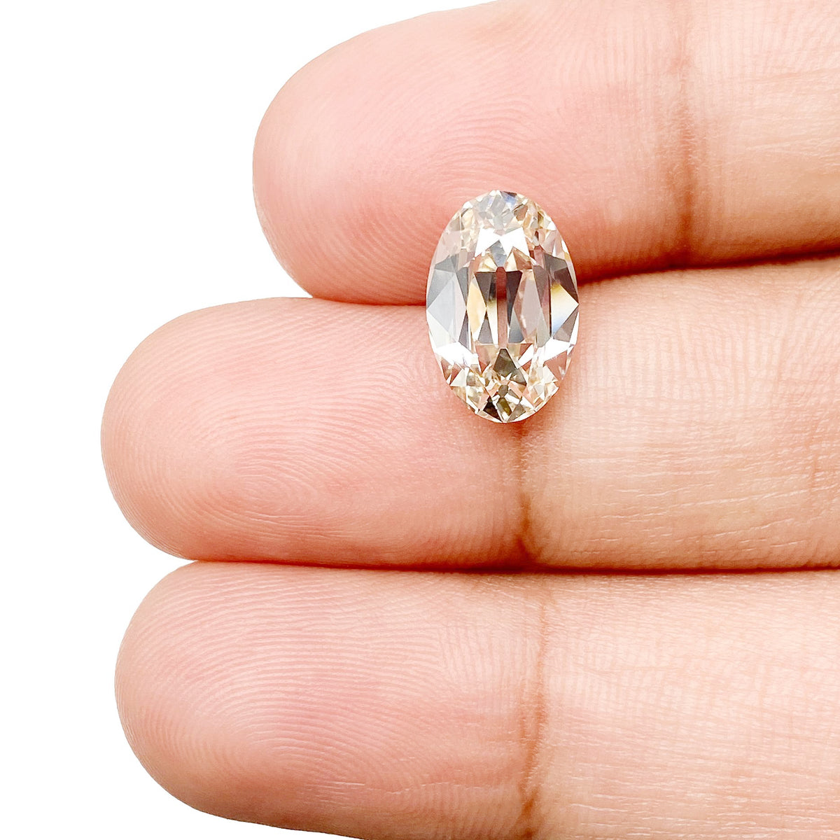 2.74ct | N/VVS2 Oval Shape Old Mine Cut Diamond (GIA) - Modern Rustic Diamond