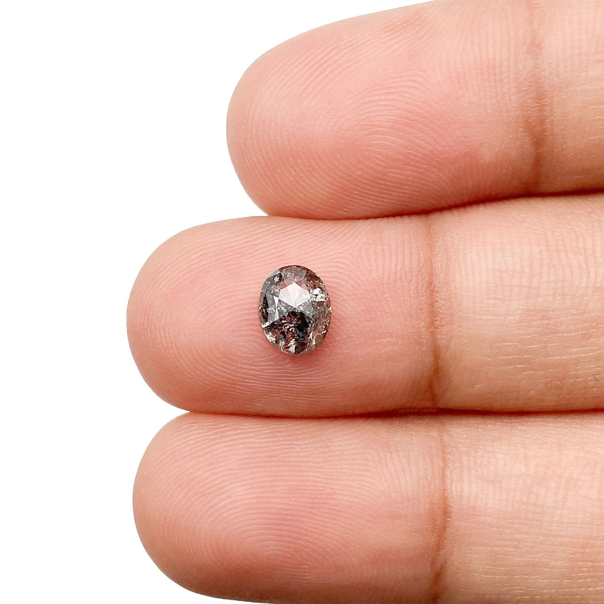 0.86ct | Rustic  Oval Shape Rose Cut Diamond - Modern Rustic Diamond