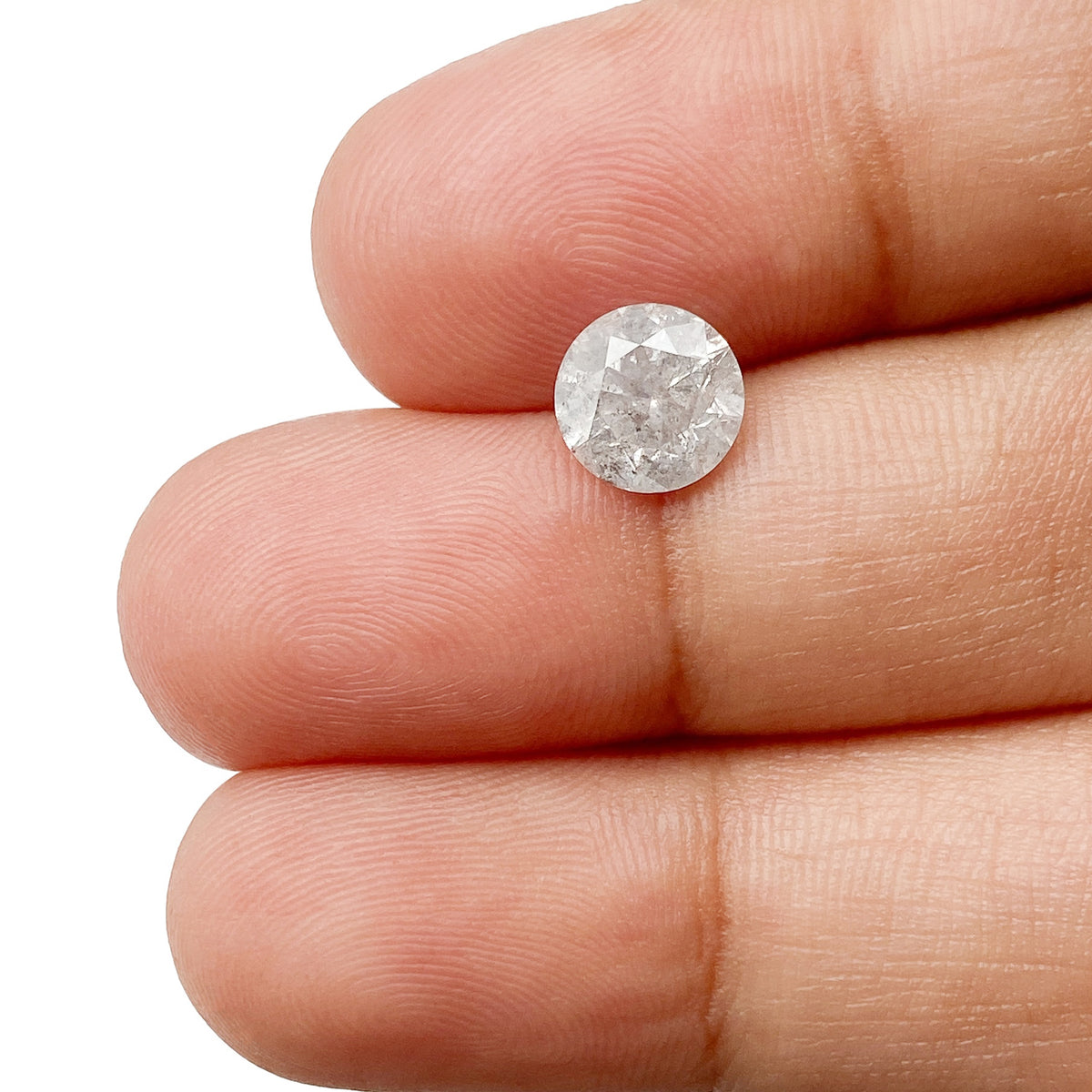 1.32ct | Rustic  Round Shape Brilliant Cut Diamond - Modern Rustic Diamond