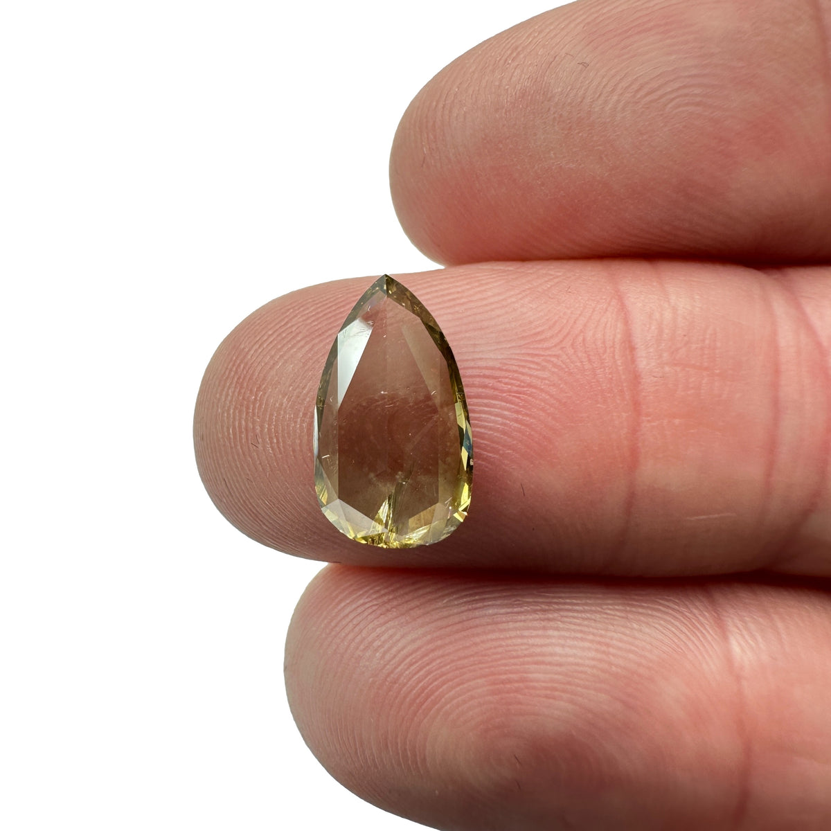 2.29ct | Champagne SI Pear Shape Rose Cut Diamond - Modern Rustic Diamond