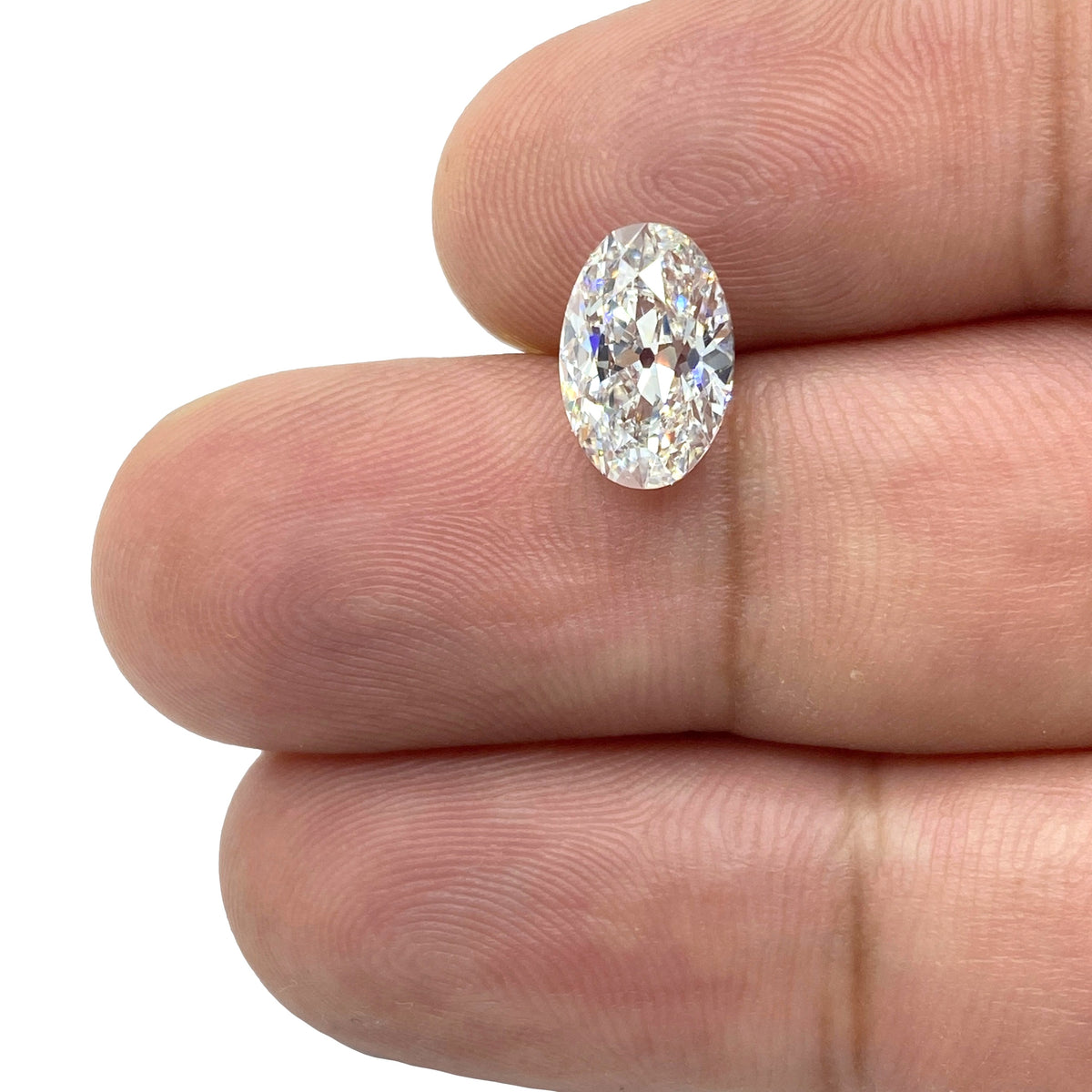 2.00ct | E-F/SI Oval Shape Old Mine Cut Diamond - Modern Rustic Diamond