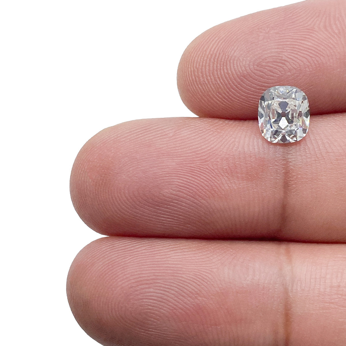 1.50ct | H/VS1 Cushion Shape Old Mine Cut Diamond (GIA) - Modern Rustic Diamond