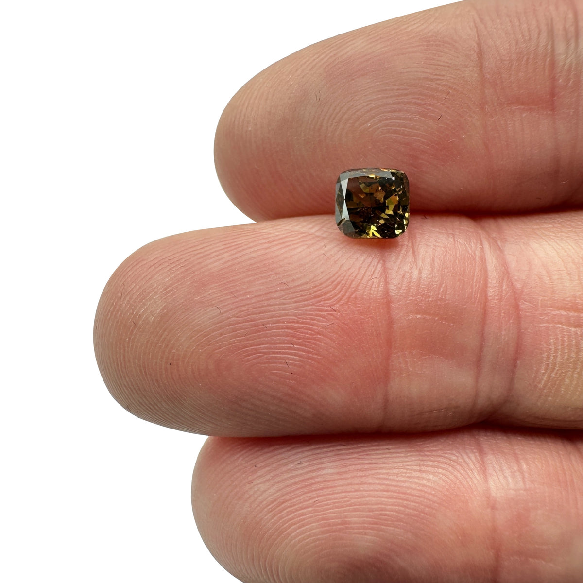 1.00ct | Cognac SI Cushion Shape Brilliant Cut Diamond - Modern Rustic Diamond