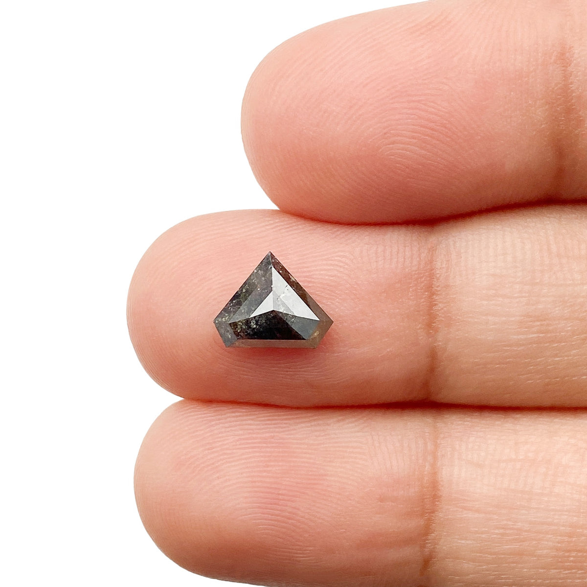1.04ct | Rustic  Shield Shape Step Cut Diamond - Modern Rustic Diamond