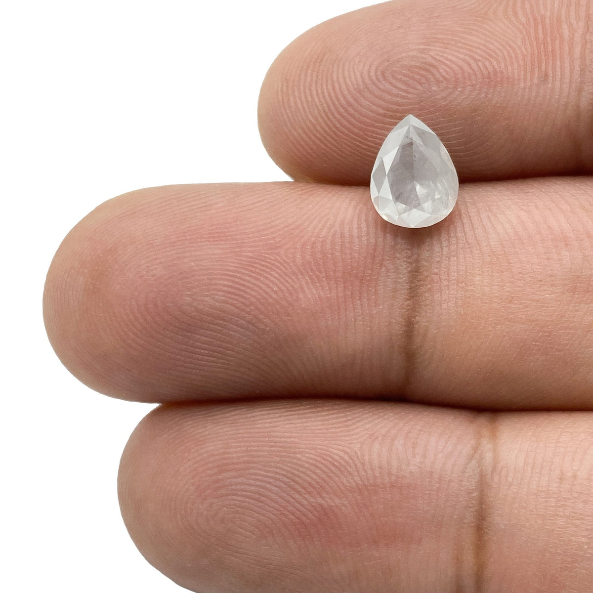 1.37ct | Salt &amp; Pepper Pear Shape Brilliant Cut Diamond - Modern Rustic Diamond