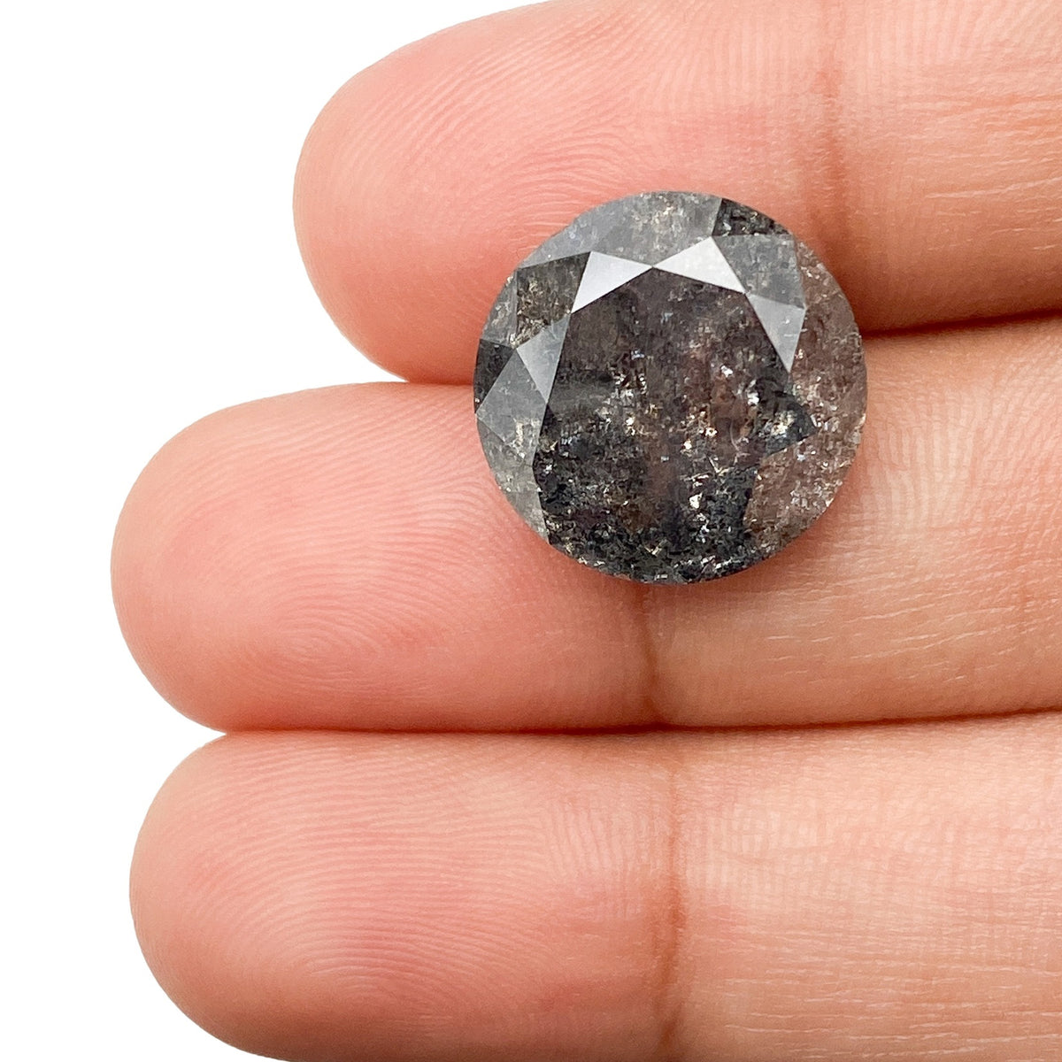 12.06ct | Rustic  Round Shape Brilliant Cut Diamond - Modern Rustic Diamond