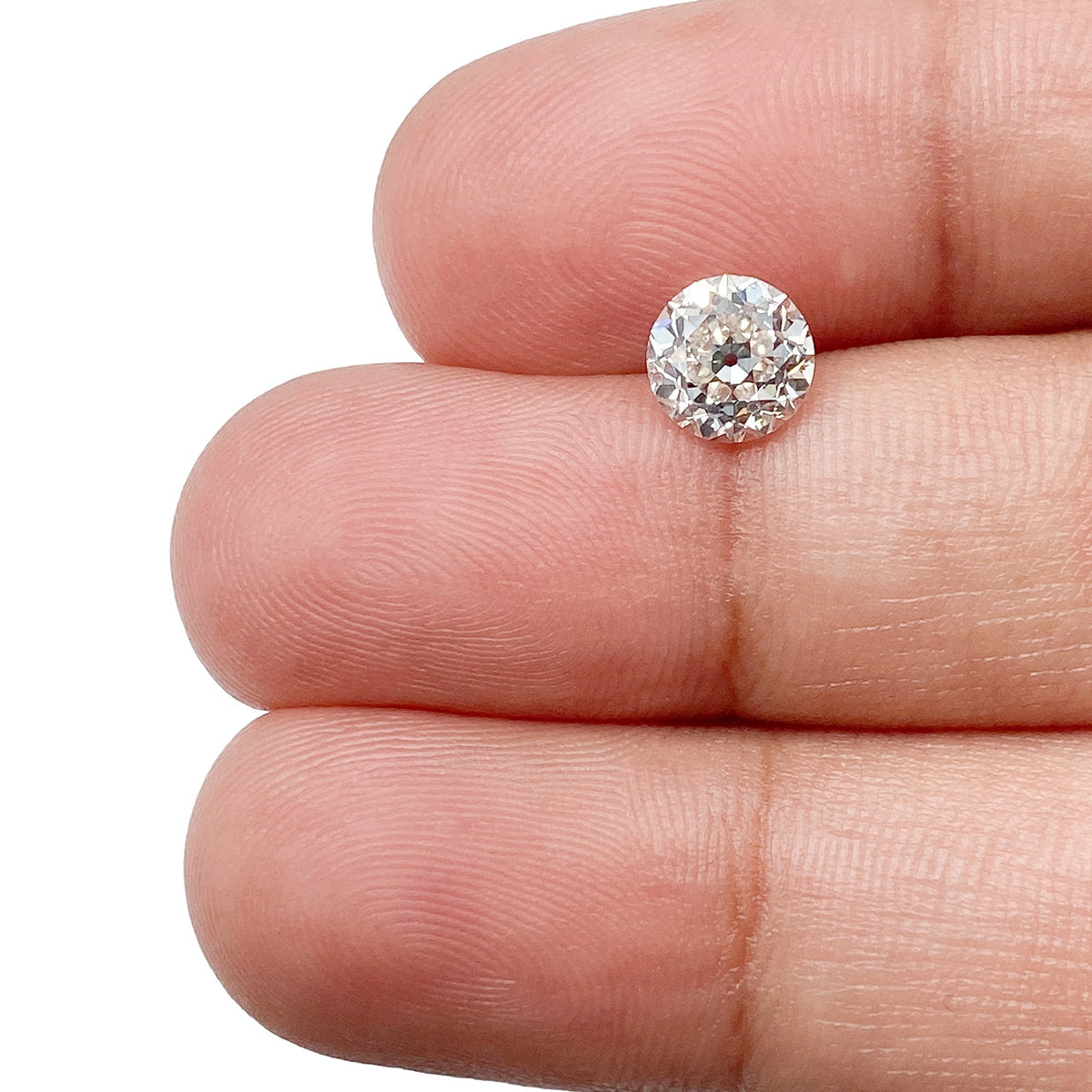 1.11ct | K/VVS1 Round Shape Old European Cut Diamond (GIA) - Modern Rustic Diamond