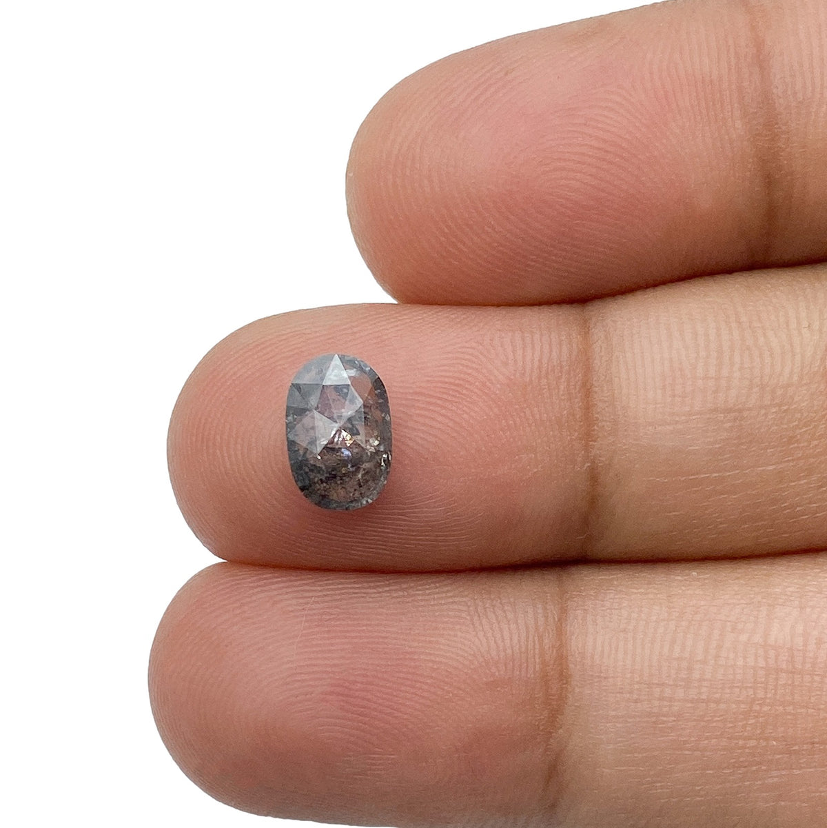 0.95ct | Rustic Oval Shape Rose Cut Diamond - Modern Rustic Diamond