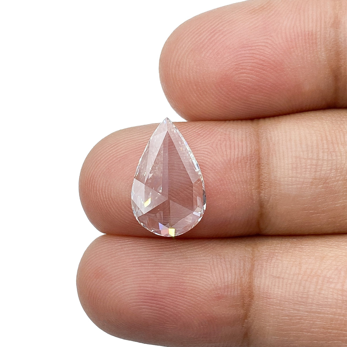 2.00ct | G/SI1 Pear Shape Rose Cut Diamond (GIA) - Modern Rustic Diamond