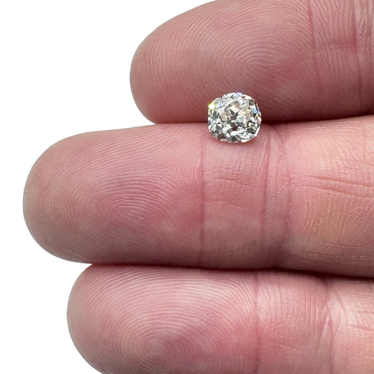 1.14ct | H/VS2 Cushion Shape Old Mine Cut Diamond - Modern Rustic Diamond