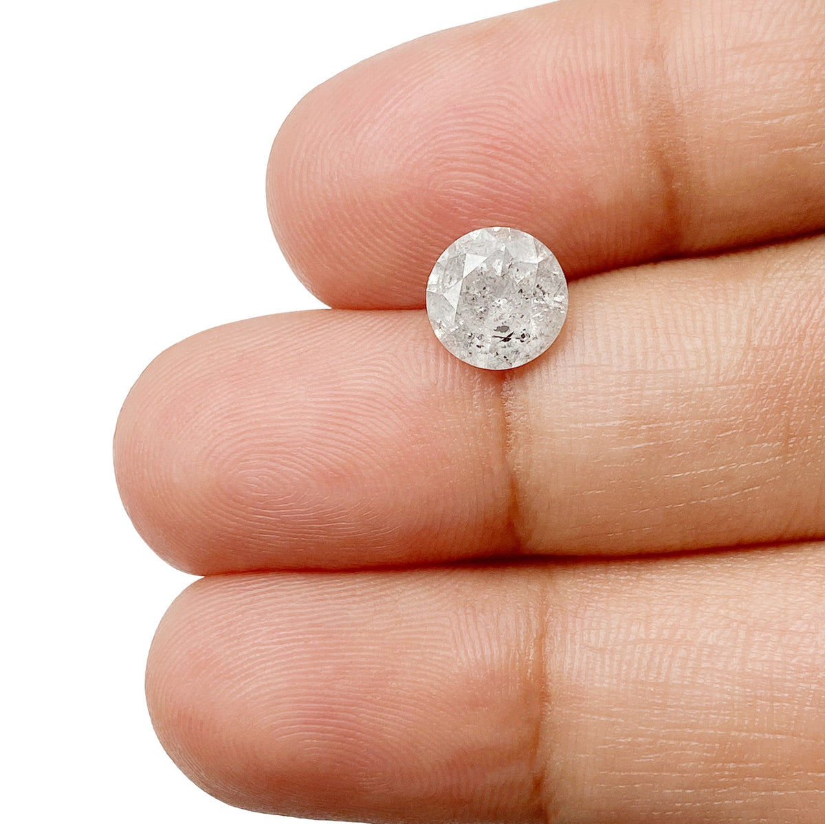 1.54ct | Rustic  Round Shape Brilliant Cut Diamond - Modern Rustic Diamond