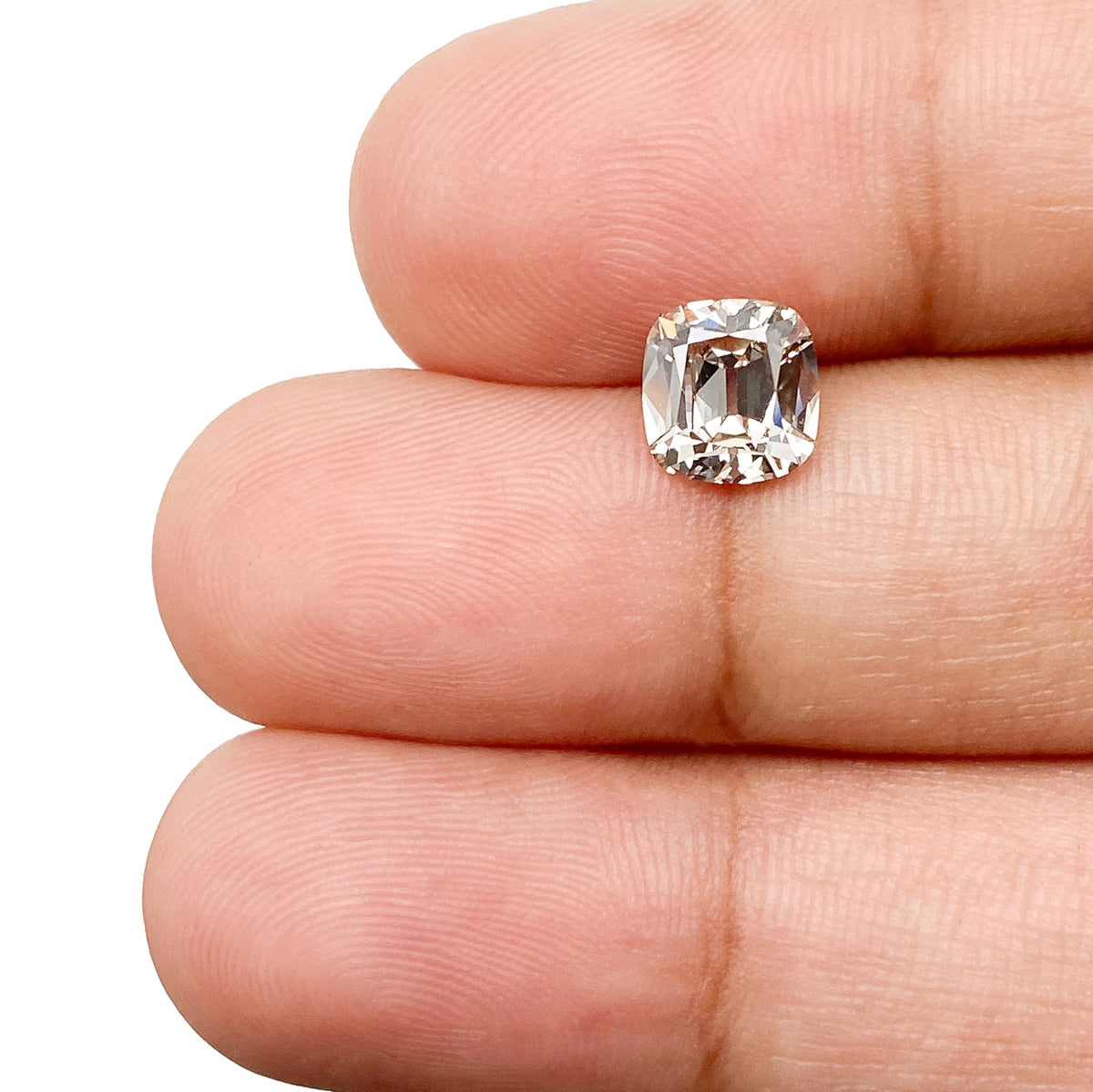 1.11ct | S-T/VS2 Cushion Shape Old Mine Cut Diamond (GIA) - Modern Rustic Diamond