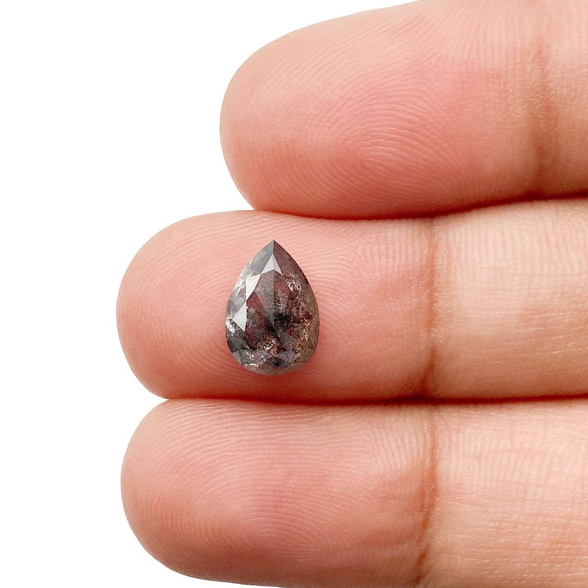 1.48ct | Rustic  Pear Shape Rose Cut Diamond - Modern Rustic Diamond