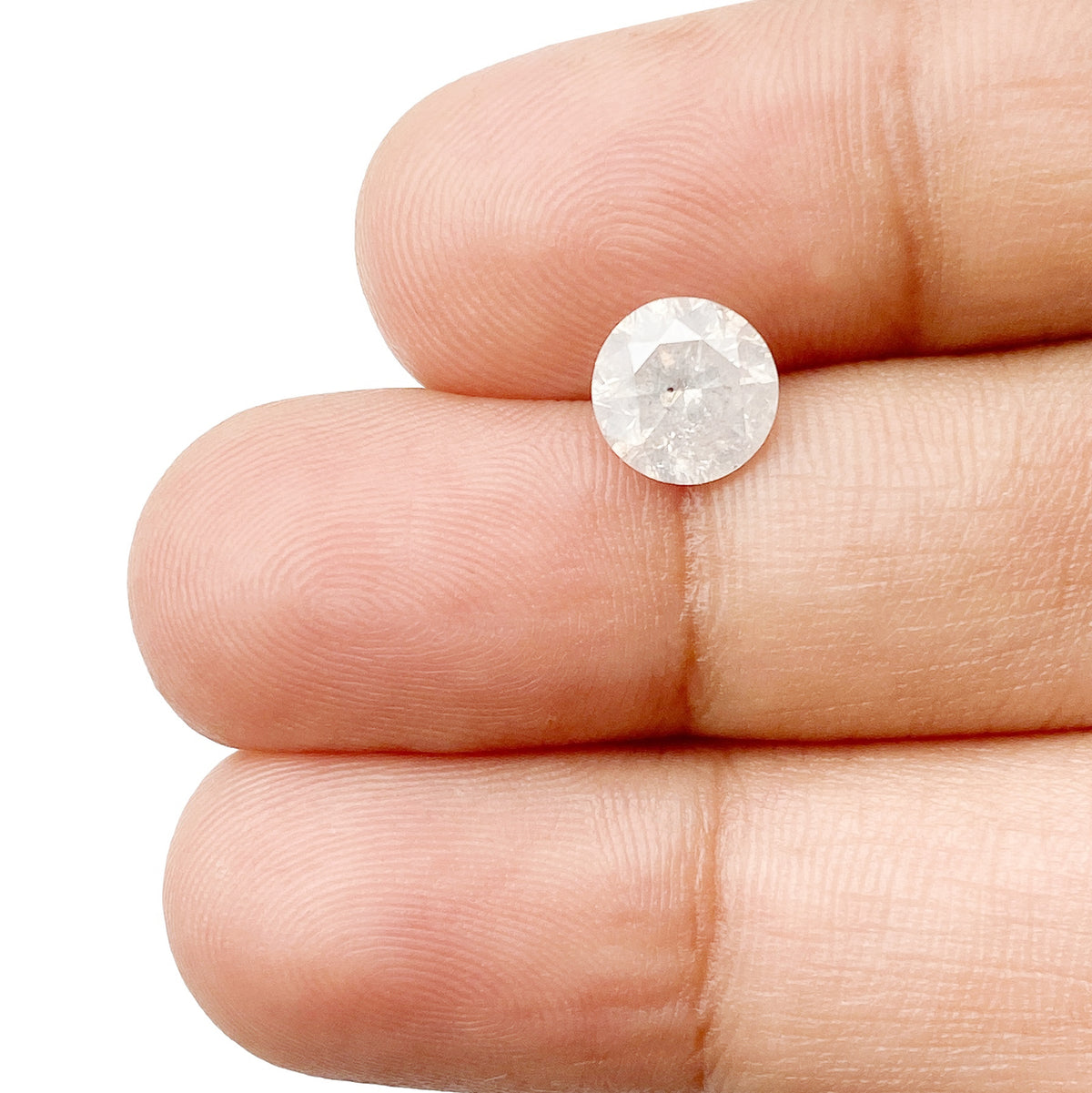 1.40ct | Rustic  Round Shape Brilliant Cut Diamond - Modern Rustic Diamond