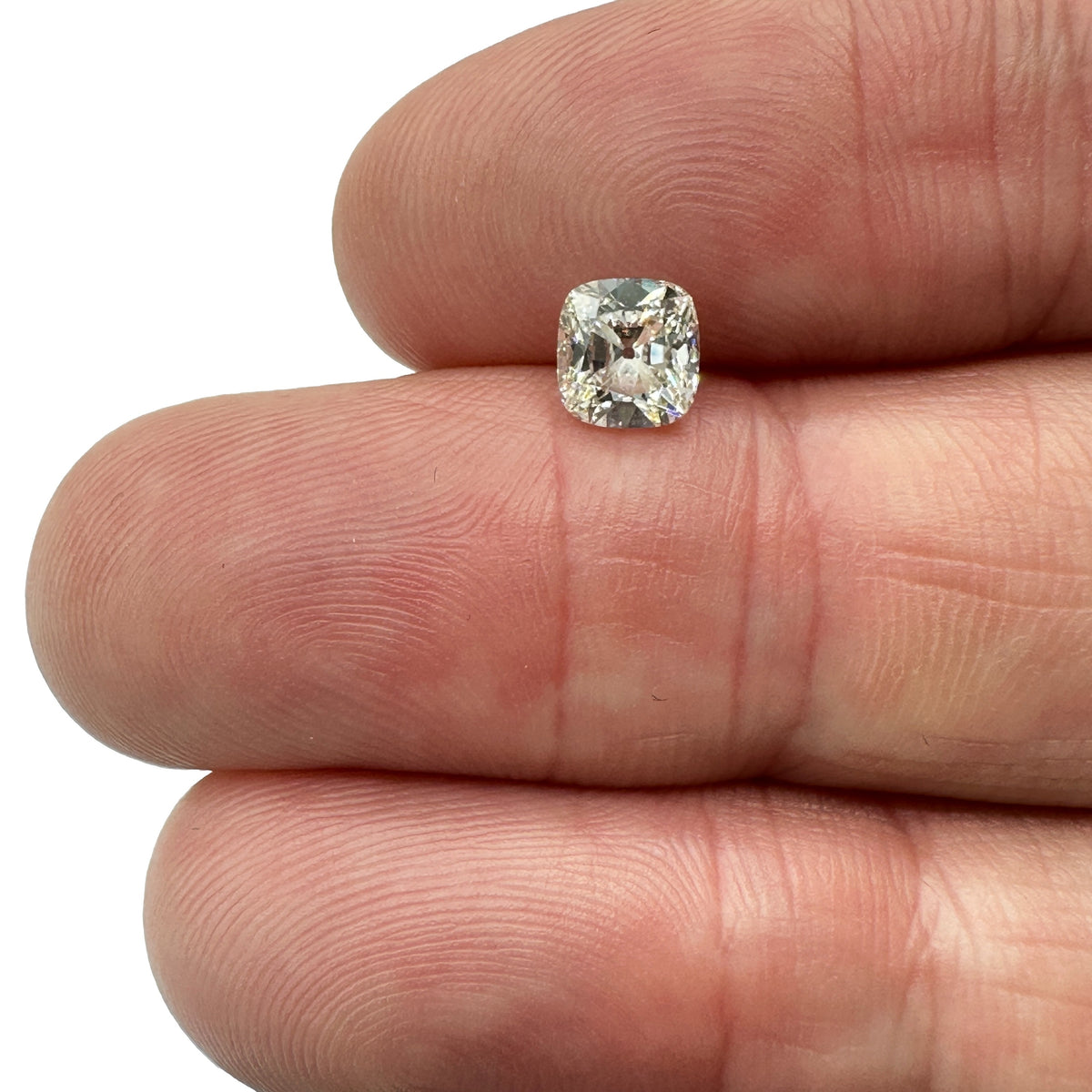 1.00ct | H/VS2 Cushion Shape Old Mine Cut Diamond (GIA) - Modern Rustic Diamond
