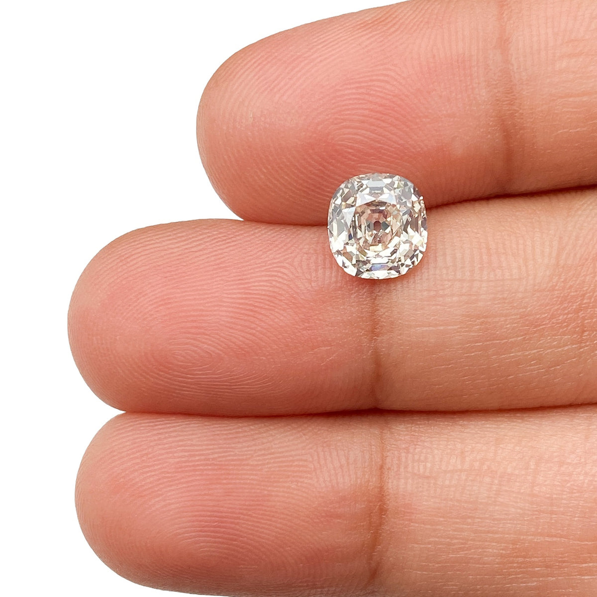 1.54ct | L/VS2 Cushion Shape Old Mine Cut Diamond (GIA) - Modern Rustic Diamond