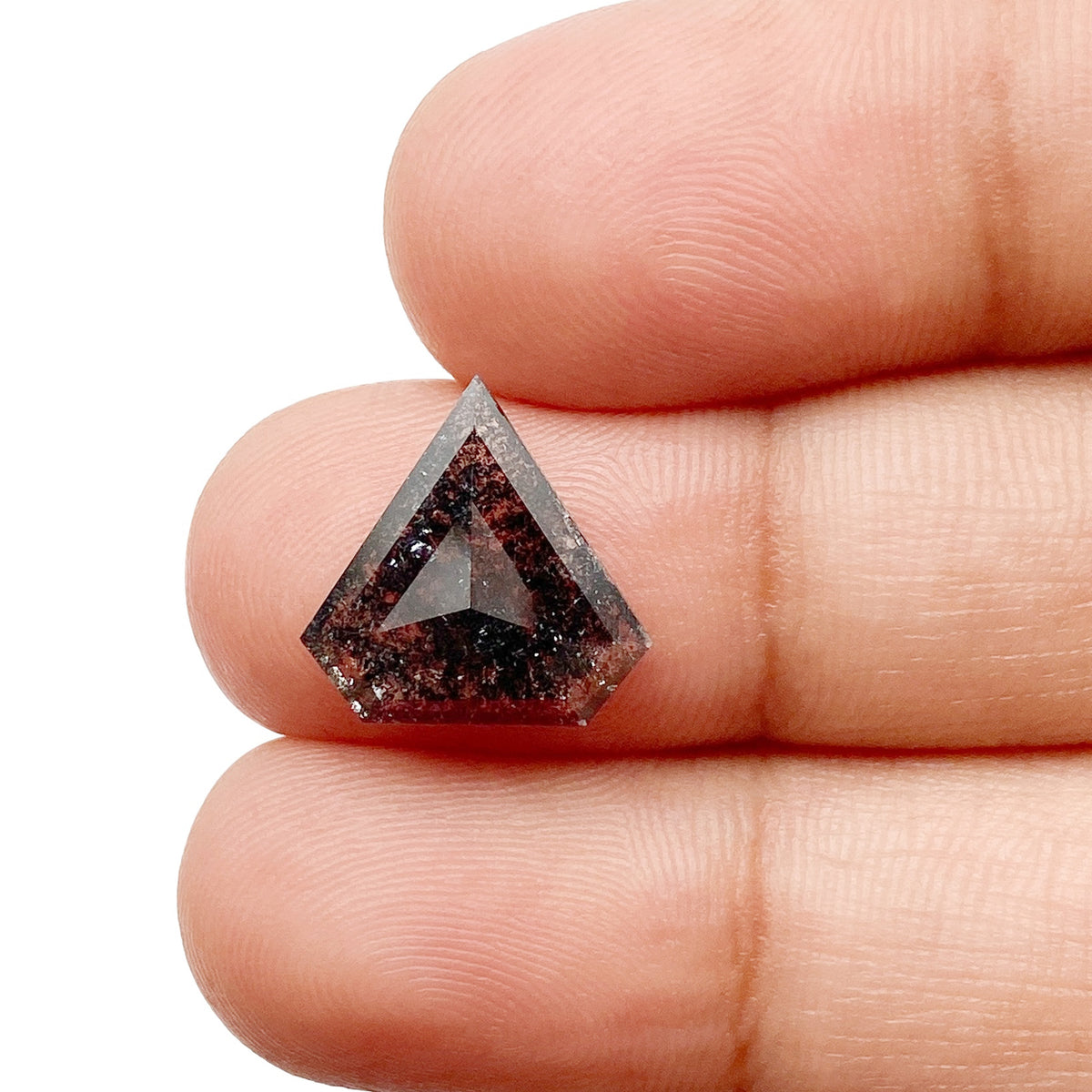 2.25ct | Rustic Shield Shape Rose Cut Diamond - Modern Rustic Diamond